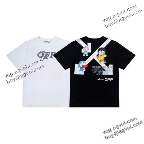 着回し度抜群 オフホワイトブランド 偽物 通販 2色可選 2021春夏 Off-White オフホワイト 半袖Tシャツ 海外セレブ愛用 肌に馴染みやすい
