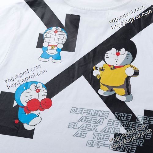 着回し度抜群 オフホワイトブランド 偽物 通販 2色可選 2021春夏 Off-White オフホワイト 半袖Tシャツ 海外セレブ愛用 肌に馴染みやすい