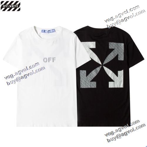 暖かみのある肌触り 2021春夏 Off-White オフホワイト 半袖Tシャツ ドライ オフホワイト偽物ブランド サイズ豊富 2色可選