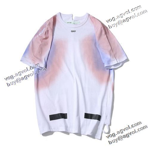 耐久性のある 2021春夏 Off-White オフホワイト 半袖Tシャツ オフホワイトブランドスーパーコピー バリエーションに富む 男女兼用