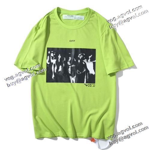 オフホワイトブランドコピー お洒落に魅せる デザイン性の高い 2021春夏 Off-White オフホワイト 半袖Tシャツ 優しいフィット感