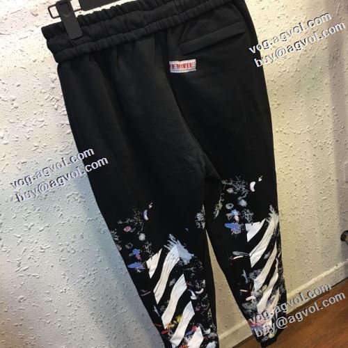 魅力ファッション 2021秋冬 Off-White オフホワイト スエットパンツ オフホワイトコピー ブランド 使い回し最高 絶妙なルーズ感