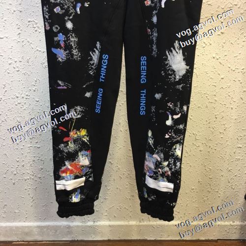 魅力ファッション 2021秋冬 Off-White オフホワイト スエットパンツ オフホワイトコピー ブランド 使い回し最高 絶妙なルーズ感