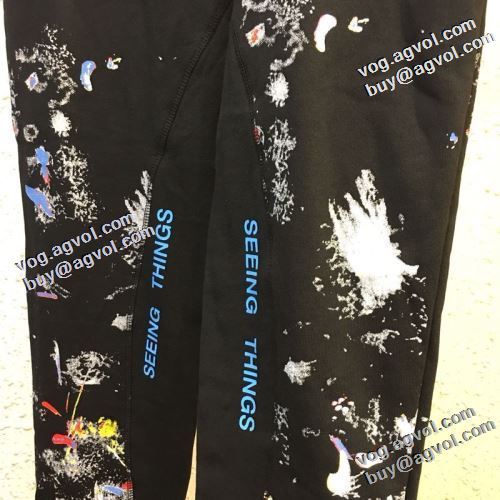 魅力ファッション 2021秋冬 Off-White オフホワイト スエットパンツ オフホワイトコピー ブランド 使い回し最高 絶妙なルーズ感