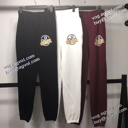 コーデに合わせやすい 限量販売 2021秋冬 Off-White オフホワイト スエットパンツ オフホワイトコピーブランド 3色可選 最高のリラックス感
