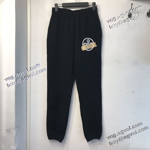 コーデに合わせやすい 限量販売 2021秋冬 Off-White オフホワイト スエットパンツ オフホワイトコピーブランド 3色可選 最高のリラックス感