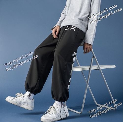 上品に着こなせ 2021秋冬 Off-White オフホワイト スエットパンツ オフホワイトコピーブランド シンプル 絶大な人気を誇る 2色可選