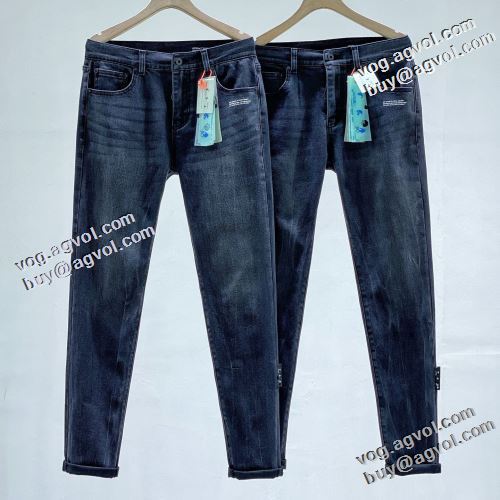 完成度の高い逸品 オフホワイトスーパーコピー 2022早春 Off-White オフホワイト デニムパンツ 人気メンズデニム