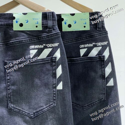 完成度の高い逸品 オフホワイトスーパーコピー 2022早春 Off-White オフホワイト デニムパンツ 人気メンズデニム