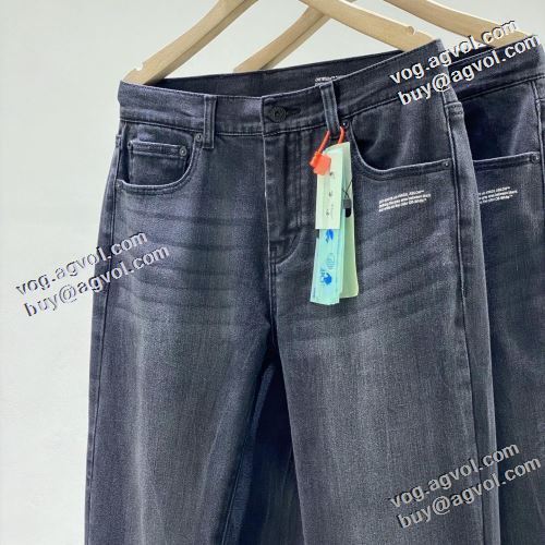 完成度の高い逸品 オフホワイトスーパーコピー 2022早春 Off-White オフホワイト デニムパンツ 人気メンズデニム