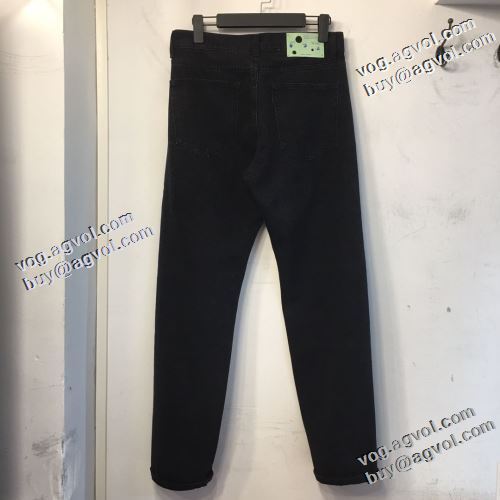 足長効果のある 数に限りがある 2022早春 オフホワイトブランド 偽物 通販 Off-White オフホワイト デニムパンツ キレイめにもカジュアルにも相性抜群