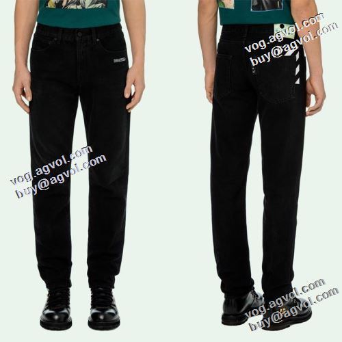 ファッション 人気 2022早春 Off-White オフホワイト デニムパンツ オフホワイトコピー 着回力抜 長時間履いても疲れない