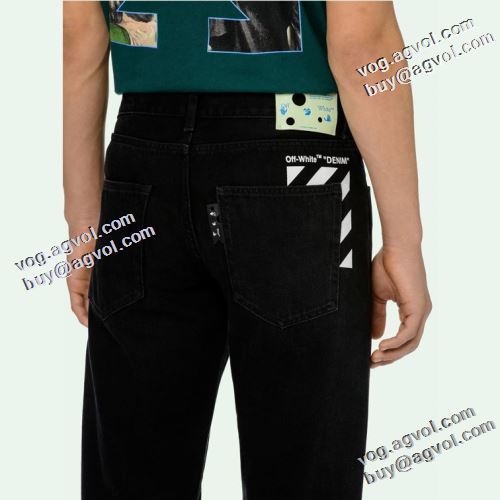 ファッション 人気 2022早春 Off-White オフホワイト デニムパンツ オフホワイトコピー 着回力抜 長時間履いても疲れない