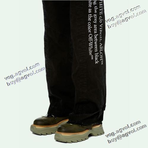 これからの季節の必須ボトムス オフホワイトコピー ブランド 2022早春 Off-White オフホワイト デニムパンツ コスパ最高のプライス 耐久性に優れ