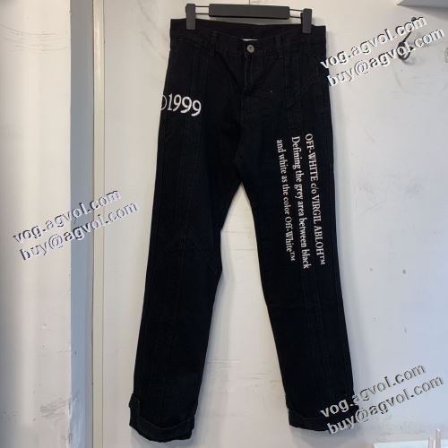 これからの季節の必須ボトムス オフホワイトコピー ブランド 2022早春 Off-White オフホワイト デニムパンツ コスパ最高のプライス 耐久性に優れ