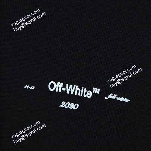 コスパ最高のプライス 2021秋冬 Off-Whiteブランドコピー オフホワイトパーカー オリジナルプリント