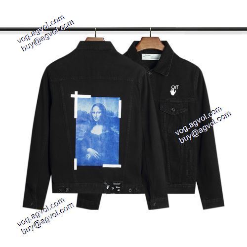 高品質 人気 2021秋冬 こだわりのコート Off-White スーパーコピー オフホワイトデニムジャケット