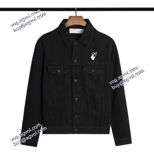 高品質 人気 2021秋冬 こだわりのコート Off-White スーパーコピー オフホワイトデニムジャケット