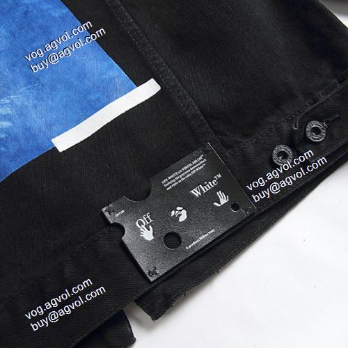 高品質 人気 2021秋冬 こだわりのコート Off-White スーパーコピー オフホワイトデニムジャケット