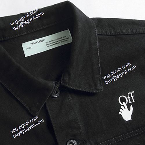 高品質 人気 2021秋冬 こだわりのコート Off-White スーパーコピー オフホワイトデニムジャケット