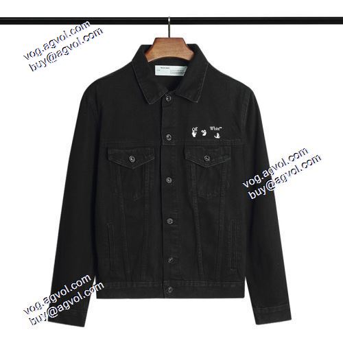 2021秋冬 ジャケット 高級感ある Off-White コピー おしゃれな装い ブランド デニムジャケット オフホワイト