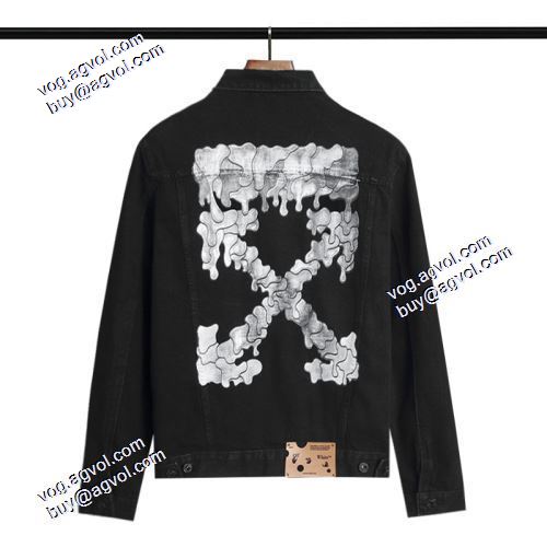 2021秋冬 ジャケット 高級感ある Off-White コピー おしゃれな装い ブランド デニムジャケット オフホワイト