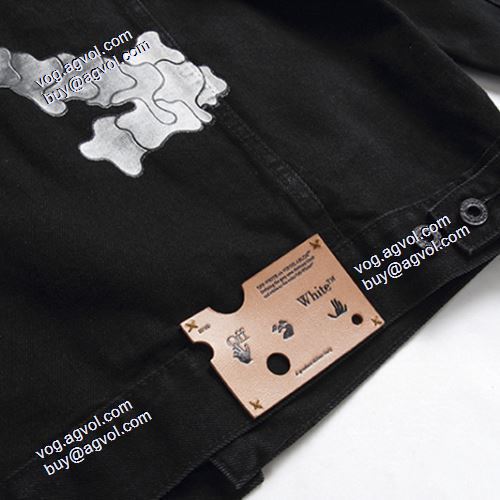 2021秋冬 ジャケット 高級感ある Off-White コピー おしゃれな装い ブランド デニムジャケット オフホワイト