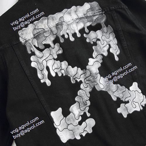 2021秋冬 ジャケット 高級感ある Off-White コピー おしゃれな装い ブランド デニムジャケット オフホワイト