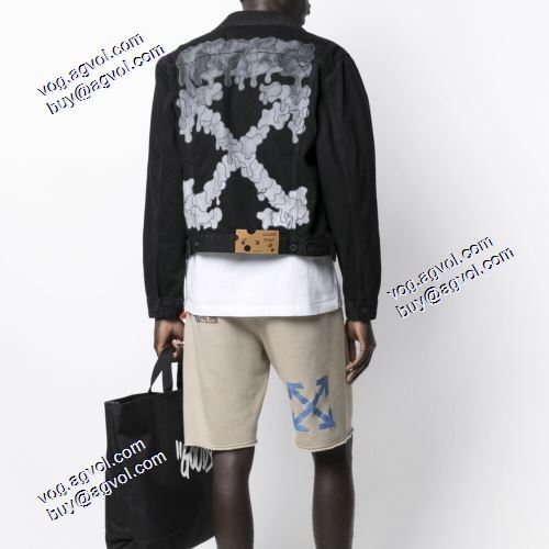 2021秋冬 ジャケット 高級感ある Off-White コピー おしゃれな装い ブランド デニムジャケット オフホワイト