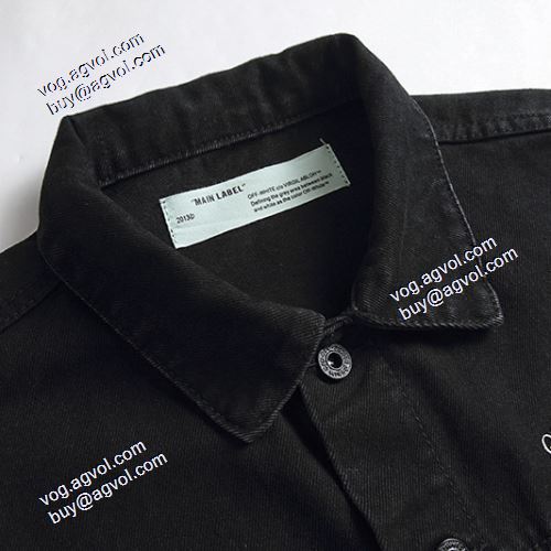 2021秋冬 ジャケット 高級感ある Off-White コピー おしゃれな装い ブランド デニムジャケット オフホワイト