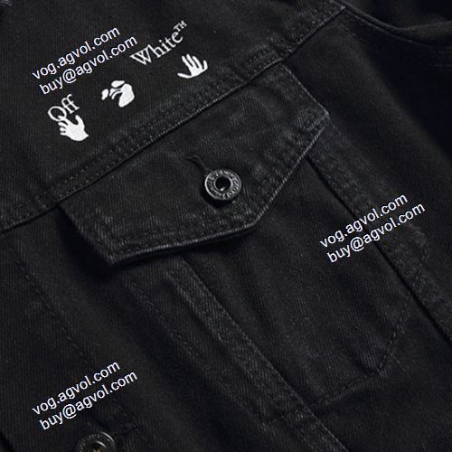 2021秋冬 ジャケット 高級感ある Off-White コピー おしゃれな装い ブランド デニムジャケット オフホワイト