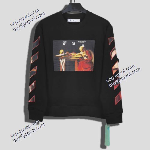 2色可選 2021秋冬 ロゴパーカー Off-White ブランドスーパーコピー オフホワイトプルオーバーパーカー 大絶賛の履き心地!