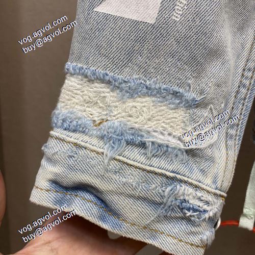 2021秋冬 選べる極上 こだわりのコート Off-White デニムジャケット オフホワイトブランドコピー