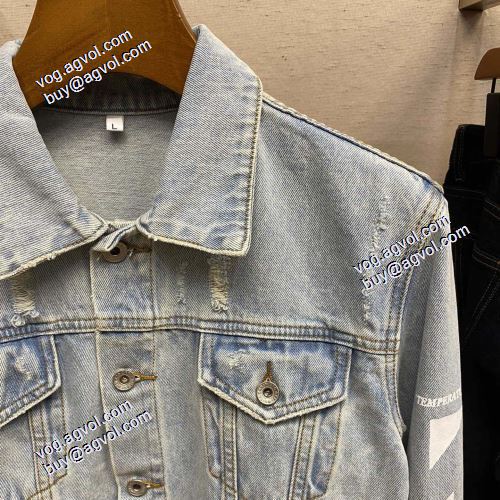 2021秋冬 選べる極上 こだわりのコート Off-White デニムジャケット オフホワイトブランドコピー