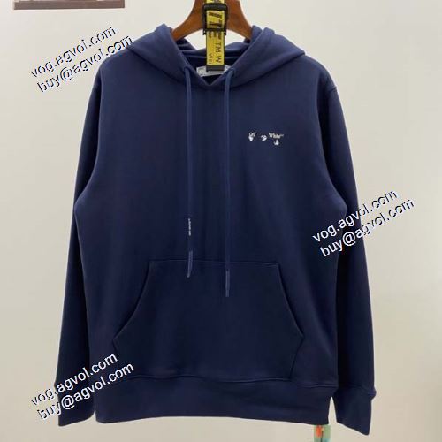 2色可選 OFF-WHITE オフホワイトブランドコピー 個性的なデザ 2021秋冬 Off-White オフホワイト パーカー 程よい厚み