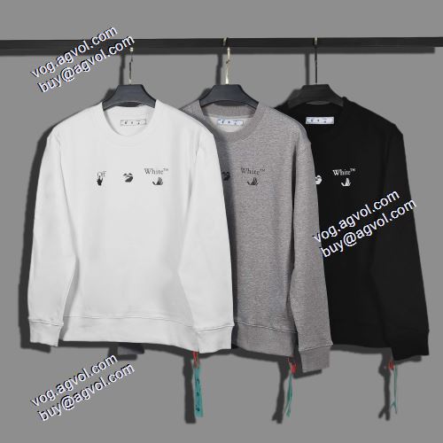 海外セレブ愛用 3色可選 OFF-WHITE オフホワイトスーパーコピー  スタイリッシュ プルオーバーパーカー 2021秋冬 Off-White オフホワイト