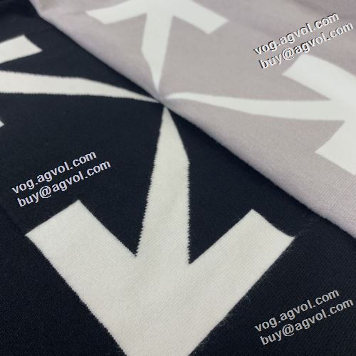 ハリのある オフホワイトスーパーコピー 激安 2022早春 Off-White オフホワイト ニットウェア 春先まで使える 先行販売 2色可選