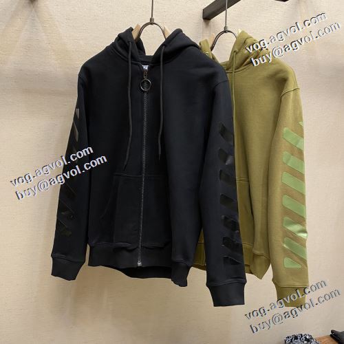 おしゃれさ抜群パーカ 極上の着心地 2色可選 2022早春 Off-White オフホワイト パーカー オフホワイトコピーブランド 風合いの出る