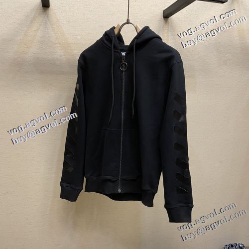 おしゃれさ抜群パーカ 極上の着心地 2色可選 2022早春 Off-White オフホワイト パーカー オフホワイトコピーブランド 風合いの出る