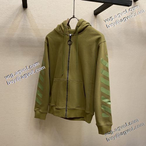 おしゃれさ抜群パーカ 極上の着心地 2色可選 2022早春 Off-White オフホワイト パーカー オフホワイトコピーブランド 風合いの出る