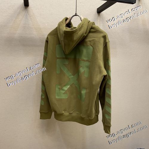 おしゃれさ抜群パーカ 極上の着心地 2色可選 2022早春 Off-White オフホワイト パーカー オフホワイトコピーブランド 風合いの出る