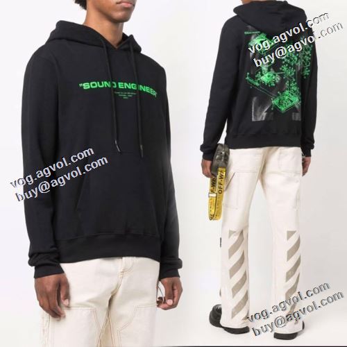 オフホワイトブランドスーパーコピー 2022早春 Off-White オフホワイト パーカー ファッション 人気 飽きのこないデザイン 2色可選 おしゃれな装い