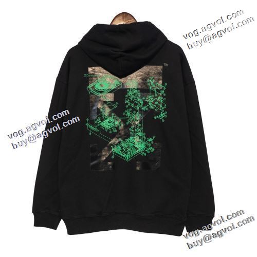 オフホワイトブランドスーパーコピー 2022早春 Off-White オフホワイト パーカー ファッション 人気 飽きのこないデザイン 2色可選 おしゃれな装い