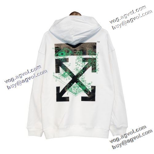オフホワイトブランドスーパーコピー 2022早春 Off-White オフホワイト パーカー ファッション 人気 飽きのこないデザイン 2色可選 おしゃれな装い
