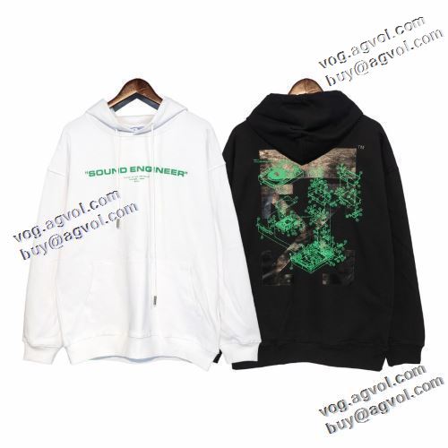 オフホワイトブランドスーパーコピー 2022早春 Off-White オフホワイト パーカー ファッション 人気 飽きのこないデザイン 2色可選 おしゃれな装い