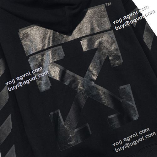 シンプルなデザイン コスパ最高のプライス 2022早春 Off-White オフホワイト パーカー オフホワイトブランドコピー プリント柄 2色可選