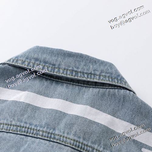 機能性も備えたアイテム 楽に着用出来る 2022新作 Off-White オフホワイト デニムジャケット オフホワイトブランド 偽物 通販 飽きのこないデザイン