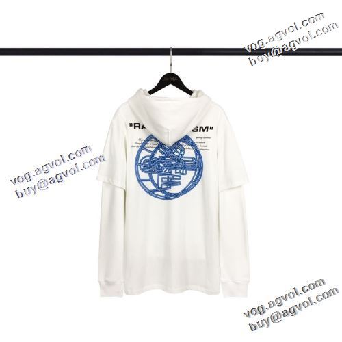 2色可選 オリジナルプリント 2022新作 Off-White オフホワイト パーカー オフホワイトブランド 偽物 通販 着心地抜群 飽きのこないデザイン