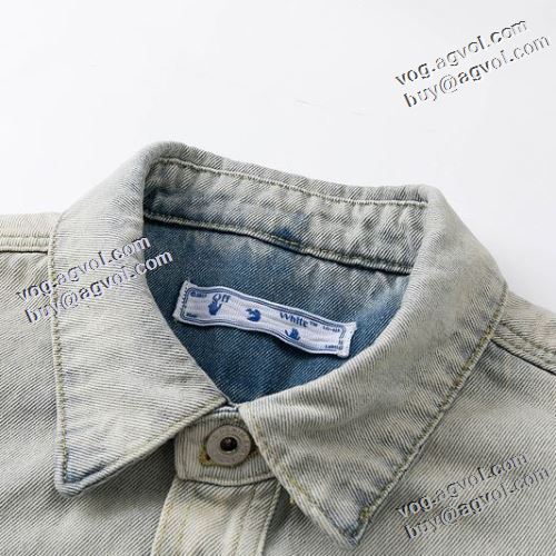 オフホワイトスーパーコピー 激安 上品上質 おしゃれな装い 2022新作 Off-White オフホワイト 高級感漂わせる デニムジャケット