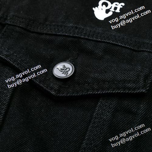 セレブ愛用の超人気商品 2022新作 Off-White オフホワイト デニムジャケット オフホワイトブランドコピー 楽に着用出来る プリント柄